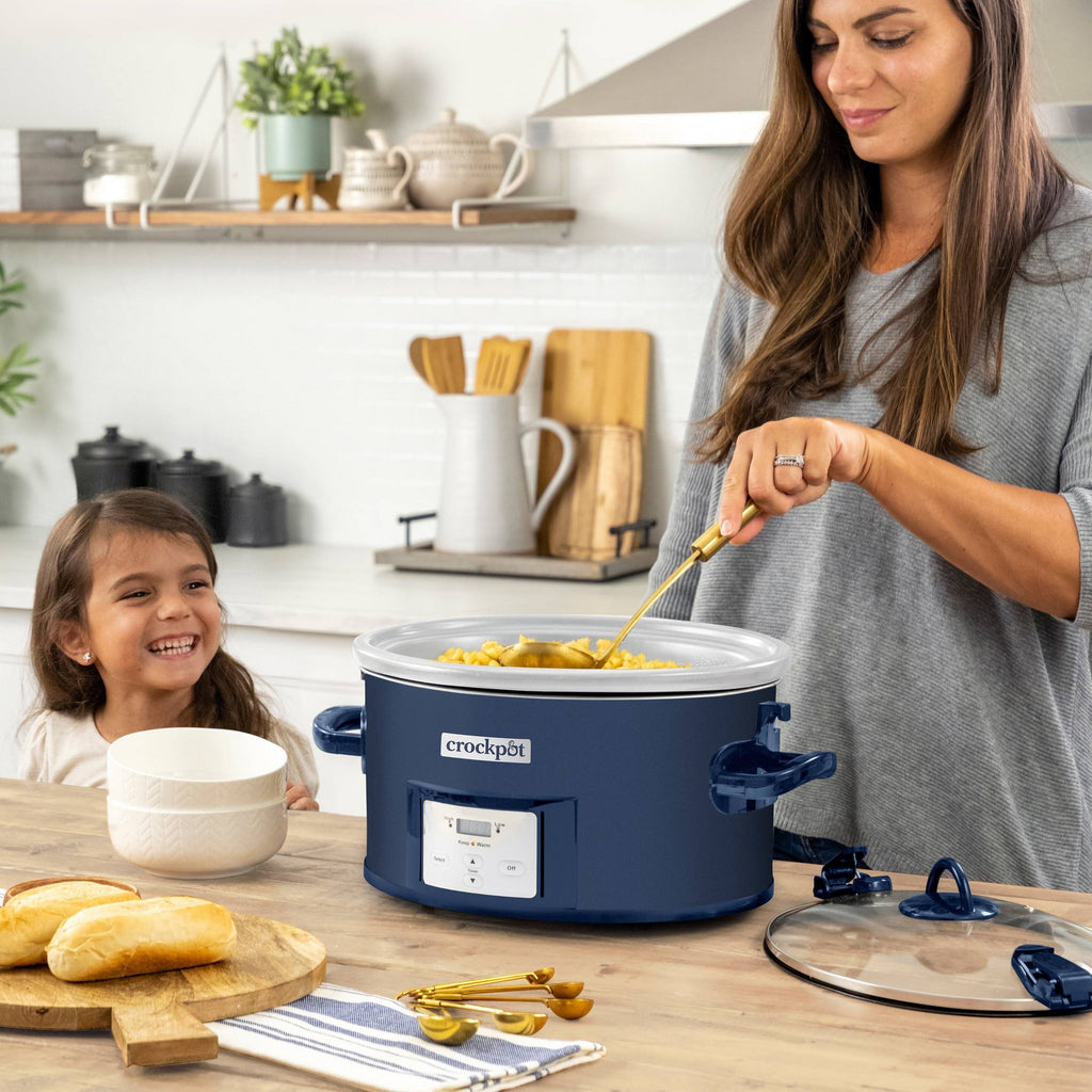 7Qt One Touch Cook and Carry Slow Cooker - Blue