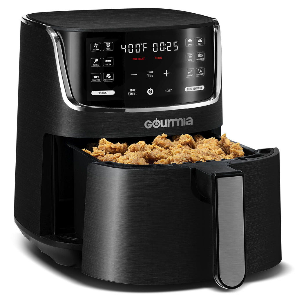4-Quart Digital Air Fryer with 12 One-Touch Presets, New, GAF414, 12 in High