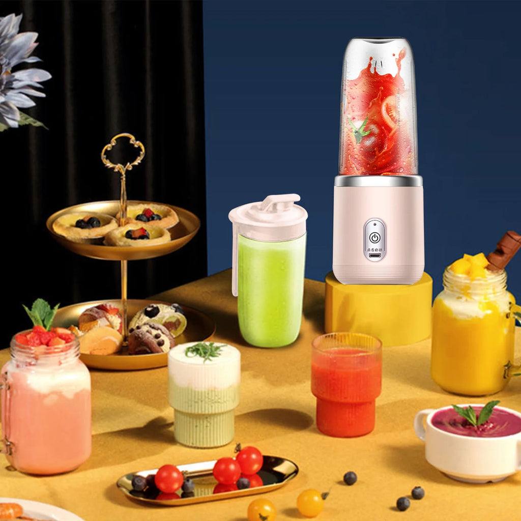2023 Promotion on Sale, Portable Blenders ,Persol Blend-Er for Shakes and Smoothies, Fruit Juicer U Rechargeable with 6 Blades, Handheld Blenders for Sports Travel and Outdoors