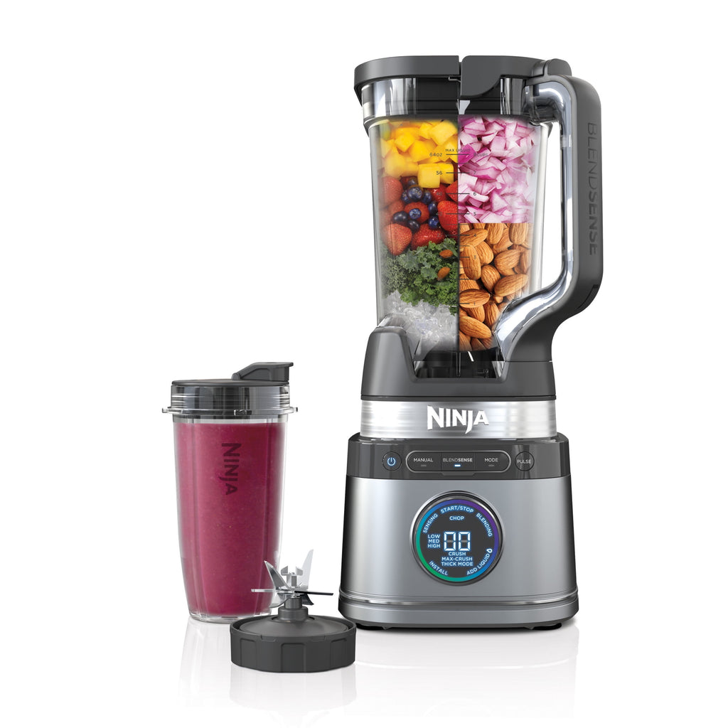 Detect Power Blender + Personal Single-Serve, Blendsense Technology, Kitchen Countertop, Silver, TB300