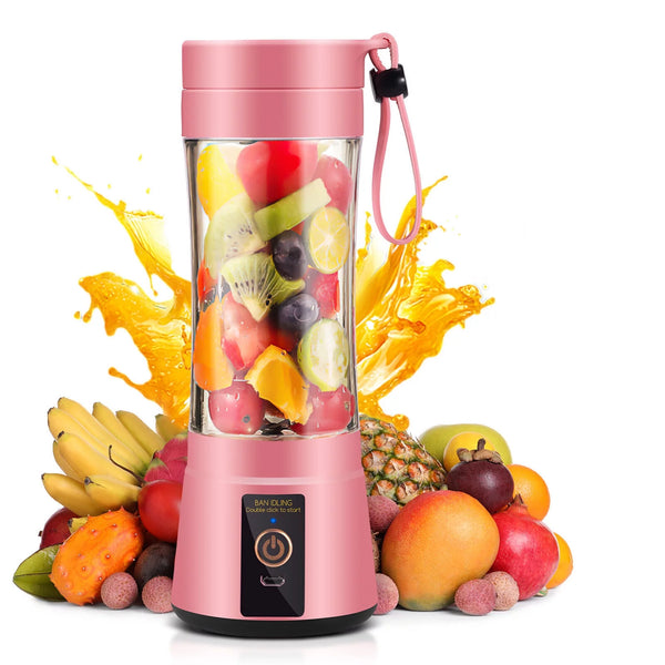 Portable Juicer for Fruit Smoothie Shake Juice, Personal Portable Blender Cup USB Rechargeable Travel