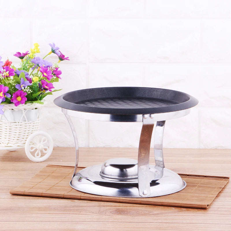 Capmping BBQ Grill Portable Outdoors Stainless Steel&Iron Barbecue Roasting Brazier Cooking Tools Hiking Picnic Mini Cookware