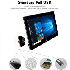 New 10.8 Inch Windows 10 Tablet 2GB RAM 32GB ROM 64-Bit Hdmi-Compatible 1366 X 768 IPS Micro USB 6000Mah Fast Charging Tablets
