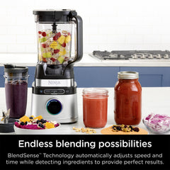 Detect Power Blender + Personal Single-Serve, Blendsense Technology, Kitchen Countertop, Silver, TB300