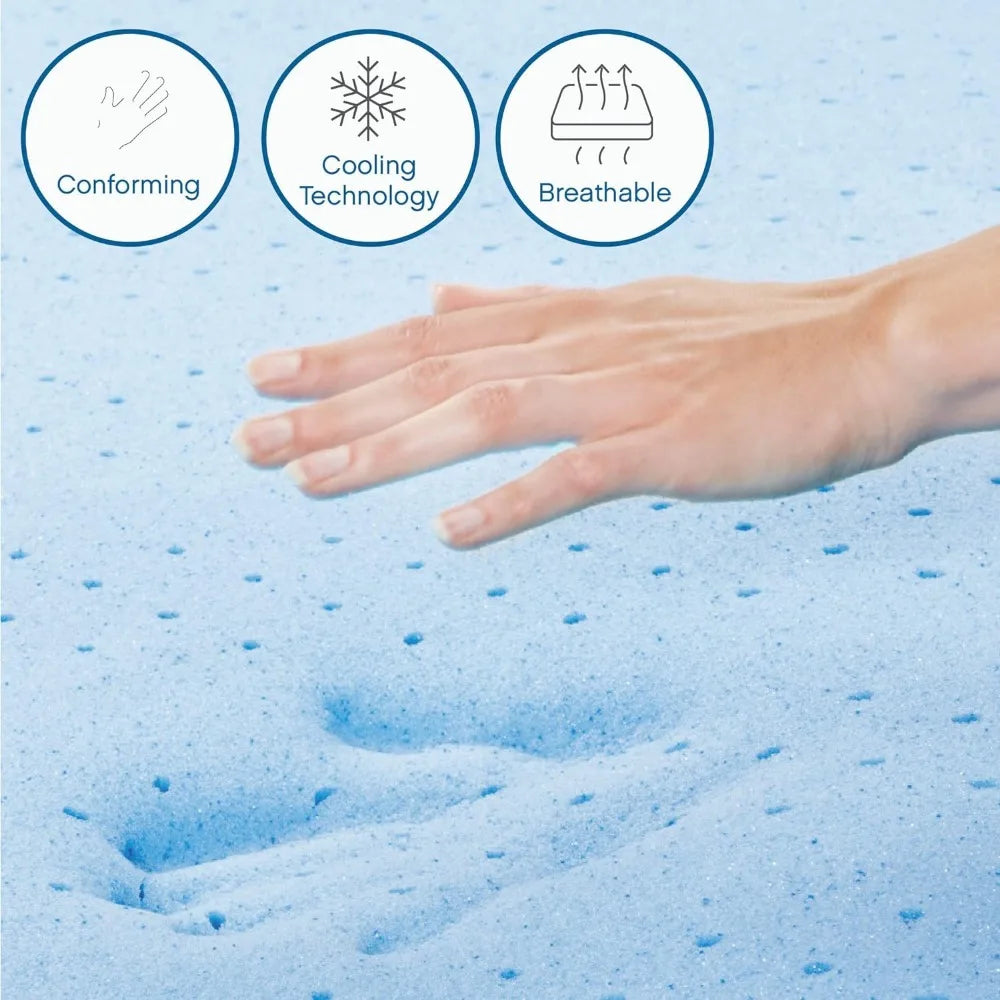 Classic Brands Memory Foam 8-Inch Mattress | Certipur-Us Certified | Bed-In-A-Box, Twin