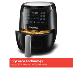 4 Qt Digital Air Fryer with Guided Cooking, Black GAF486