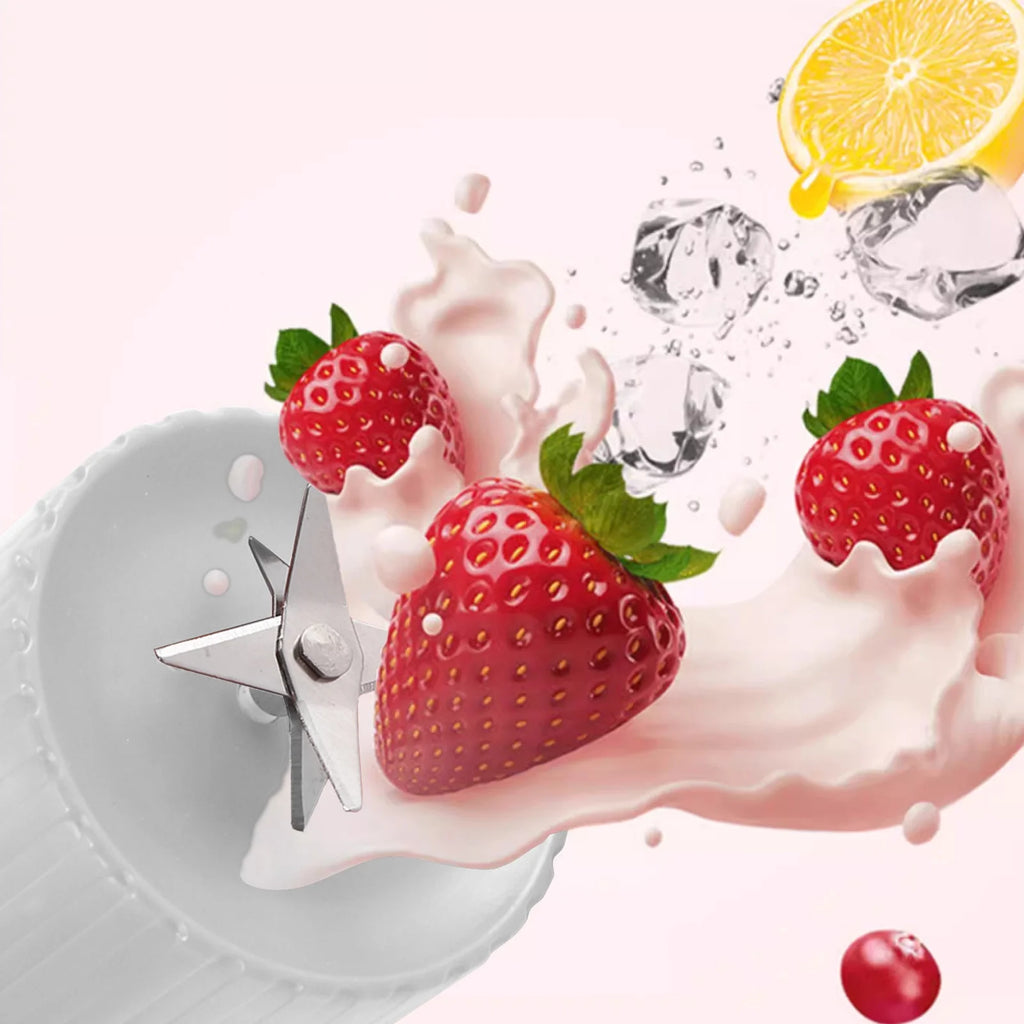 Portable Blender, One-Handed Drinking Mini Blender for Shakes and Smoothies, Personal Blender with Rechargeable USB