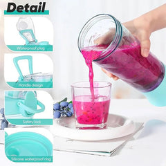 Personal Blender 20 Oz, Portable Blender for Shakes and Smoothies with Travel Cup Blue