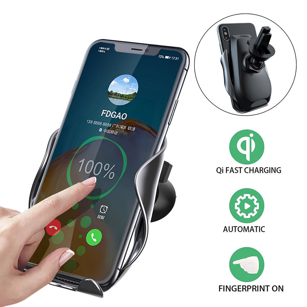 Fdgao 15W Infrared Touch Sensor Car Wireless Charger Is Suitable for Wireless Charging Mobile Phones Universal