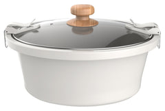 6 QT Slow Cooker, Locking Lid, Digital, Linen Speckle, Model PW8400778514-5