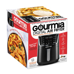4-Quart Digital Air Fryer with 12 One-Touch Presets, New, GAF414, 12 in High
