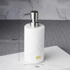 Nordic Bathroom Natural Marble Household Accessories Mouth Cup Toothbrush Holder Liquid Soap Dispenser Container Washing Tools
