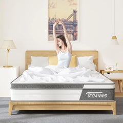 Full Size Mattress 10 Inch Memory Foam Mattress in a Box Hybrid Mattress Full Size for Pressure Relief & Supportive Certipur-Us