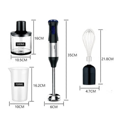 Hand Blender, 5-In-1 Immersion Hand Blender,12 Speed Turbo Mode Stick Blender for Make Smoothie, Milk Shakes,Juice ,Sauces