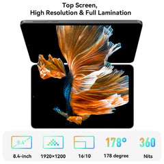 Fpad 3 Android 14 Tablet 8.4 Inch Max 8GB Ram 128GB ROM Widevine L1 Octa-Core 4G LTE Phone Calling Tablet PC 5500 Mah