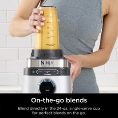 Detect Power Blender + Personal Single-Serve, Blendsense Technology, Kitchen Countertop, Silver, TB300