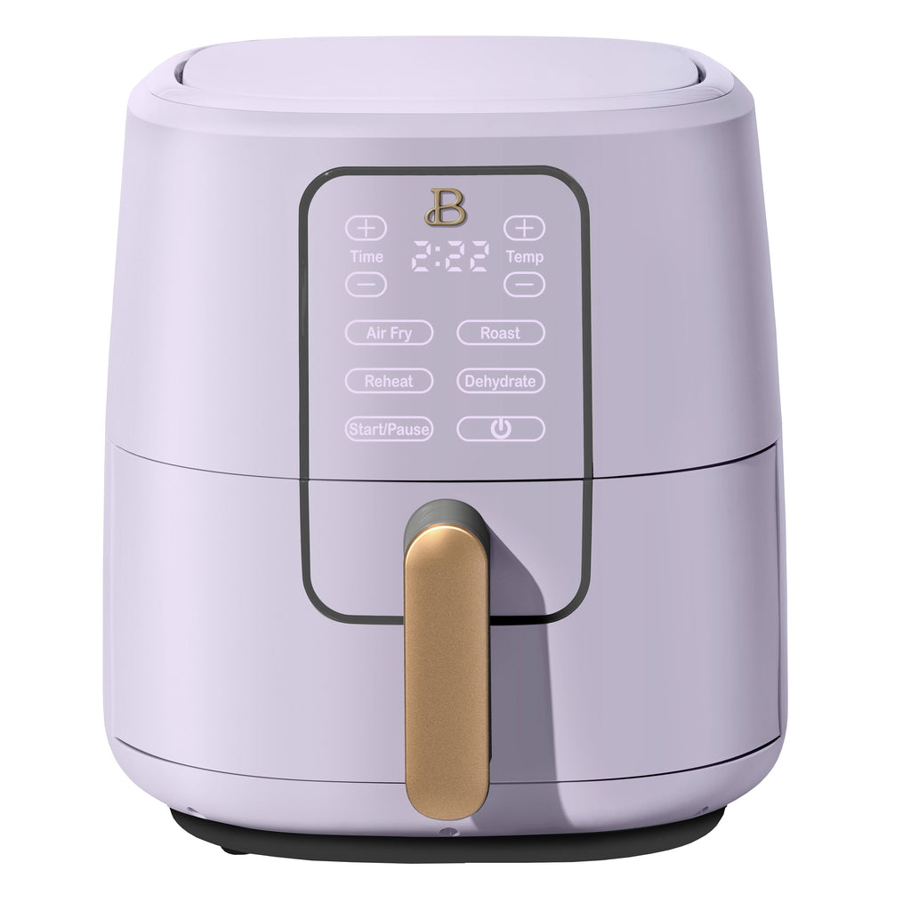 6 Qt Air Fryer with Turbocrisp Technology and Touch-Activated Display, Lavender by Drew Barrymore