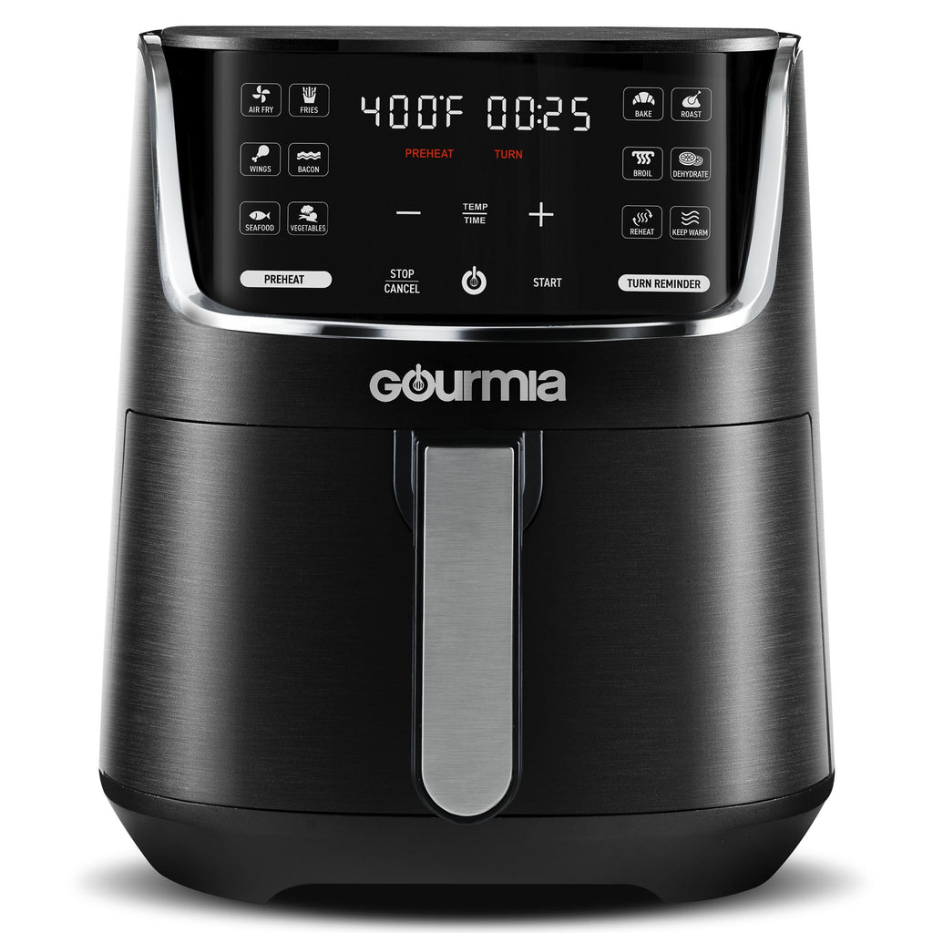 4-Quart Digital Air Fryer with 12 One-Touch Presets, New, GAF414, 12 in High