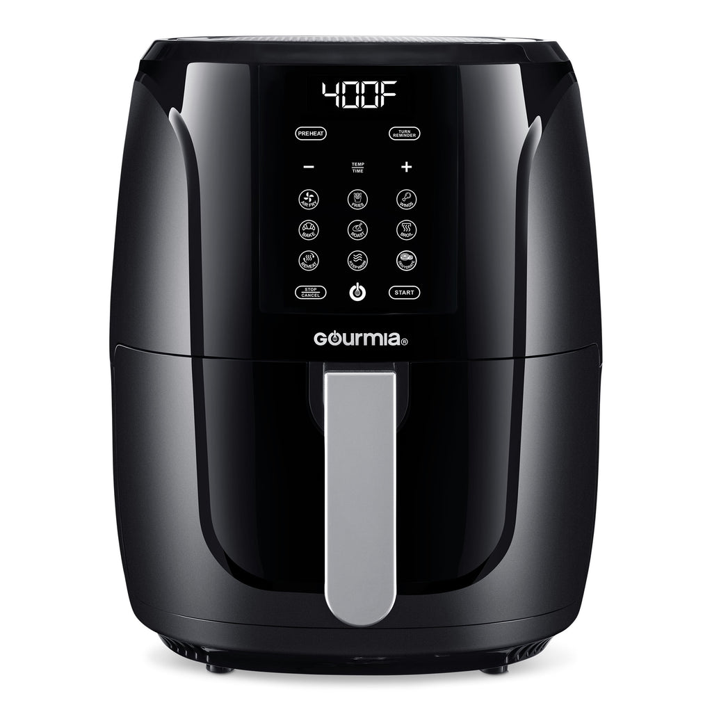 5 Qt Digital Air Fryer with 9 One-Touch Presets, Black, 12.5 H, New