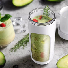 Portable Blender, One-Handed Drinking Mini Blender for Shakes and Smoothies, Personal Blender with Rechargeable USB