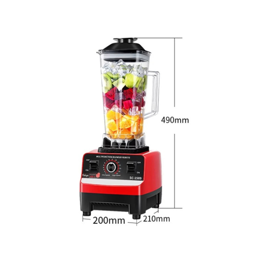 4500W Countertop Blender,Professional Blender for Smoothies, Shakes & Frozen Drinks, 15 Speed Multifunctional Blender for Kitchen Ice Crush Fruit Protein Drinks Vegetable, Red