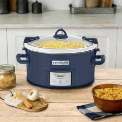 7Qt One Touch Cook and Carry Slow Cooker - Blue