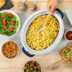 7Qt One Touch Cook and Carry Slow Cooker - Blue