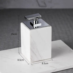Nordic Bathroom Natural Marble Household Accessories Mouth Cup Toothbrush Holder Liquid Soap Dispenser Container Washing Tools