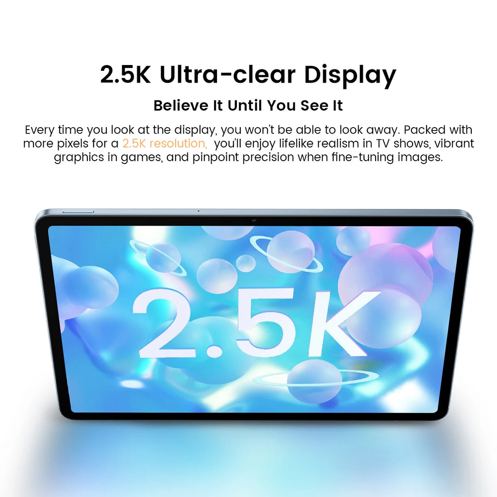 2024  ELITE 1 Tablet Android 14 Blackview 12.1 Inch 2.5K Display MTK Helio G99 8GB 256GB 8800Mah Battery 33W Fast Charging