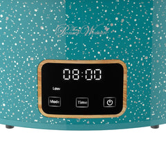 6 QT Slow Cooker, Locking Lid, Digital, Color Teal, Model PW8400778514-6