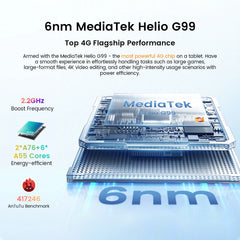 2024  ELITE 1 Tablet Android 14 Blackview 12.1 Inch 2.5K Display MTK Helio G99 8GB 256GB 8800Mah Battery 33W Fast Charging