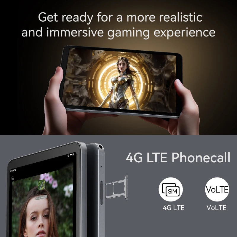 Iplay50 Mini PRO Tablet Netflix L1 8.4Inch Android13 Helio G99 8GB RAM 128/256GB ROM Dual SIM Card Iplay50 Mini PRO