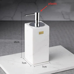 Nordic Bathroom Natural Marble Household Accessories Mouth Cup Toothbrush Holder Liquid Soap Dispenser Container Washing Tools
