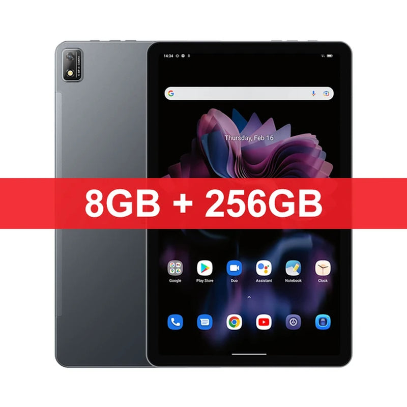 【World Premiere】 Tab 16 Tablet Android 8GB+256GB 11''2K FHD+ Display 7680 Mah Battery Widevine L1 Unisoc T616 Tablet PC