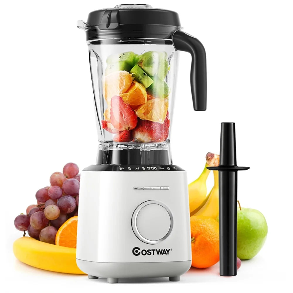 1500W Countertop Smoothies Blender with 10 Speed and 6 Pre-Setting Programs, Easy to Clean, Liquor Alcohol Drink Dispenser for Parties Home Bar Use