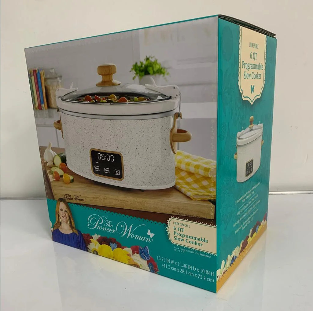 6 QT Slow Cooker, Locking Lid, Digital, Color Teal, Model PW8400778514-6